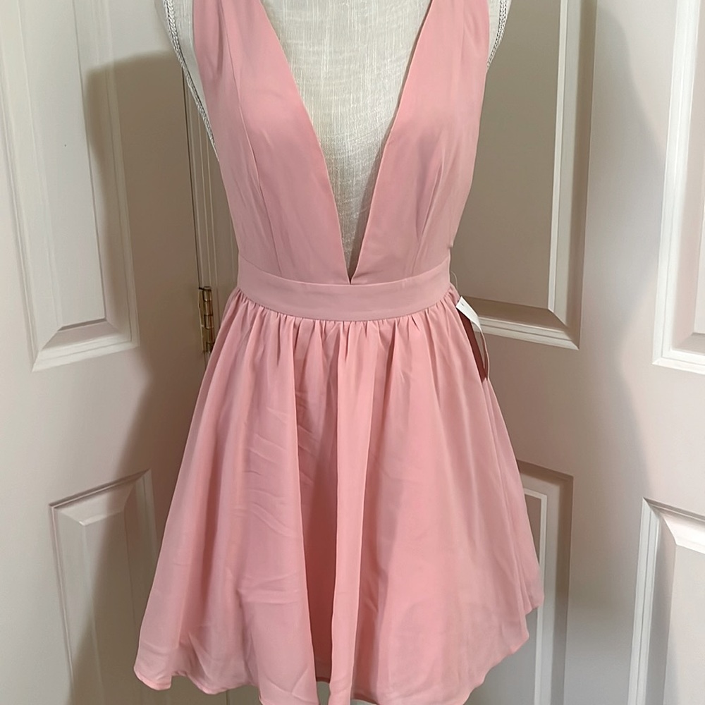 Soft pink summer dress